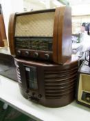Two GEC branded Wooden Radios: