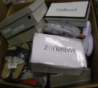 A large quantity of ladies shoes: trainers, slidders, sandals. All size 8 approx 50 pairs
