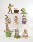 Beswick Beatrix potter figures: Mrs Rabbit and Peter, This Little Piggy had None, Peter in the