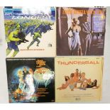 A large collection of 1960's & & 70's Movie Soundtracks Lps to include: James Bond, The Last Valley,