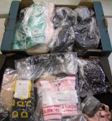 A collection of ladies lingerie: bras, knickers etc (2 trays).