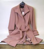 Dorothy Perkins Hell Pink Trench Coat Size 16: