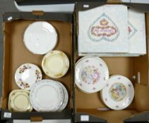 A mixed collection of items to include: Boxed Royal Doulton Valentines Day plates, seconds similar