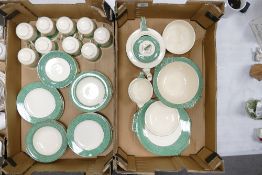 A large collection of Meakins Art Deco Florida Design tea ware(2 trays):