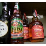 Alcoholic beverages to include: Cornish cider, Butcombe beer, Frapple cider etc