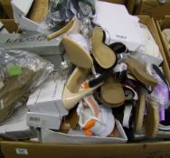 A large quantity of ladies shoes: trainers, slidders, sandals. All size 7 approx 55 pairs