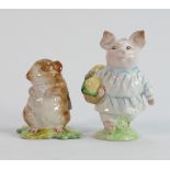 Beswick Beatrix Potter figures: Little Pig Robinson and Timmy Willie, both BP2. (2)