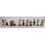 A collection of Beswick cats chorus figures (10) :