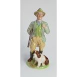 Beswick figure of man with gun dog 1096: