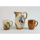 Beswick Robert Burns embossed jug and tankards: (3)