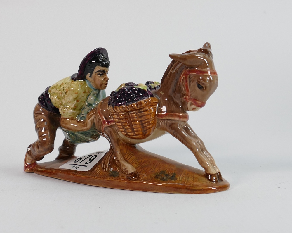 Beswick figure of Spaniard pushing donkey 1224: