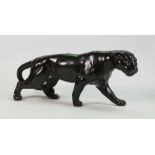 Beswick rare black cheetah 1082: satin black glaze (some slight glaze speckling)