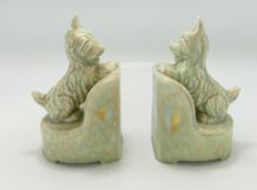 Pair Beswick Ware dog bookends 87. (2)