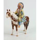 Beswick Indian on skewbald horse 1391: