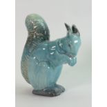 Beswick blue glazed Squirrel: Beswick model of a seated Squirrel 315.