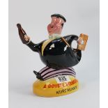 Beswick Double Diamond advertising jug: in the form of business man, a Double Diamond works wonders.