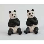 Beswick pair of matte seated Pandas 2944 (2):
