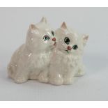 Beswick pair of white cuddling kittens 1316: