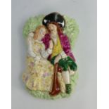 Beswick Ware wall pocket: modelled as a couple in period costume 710.