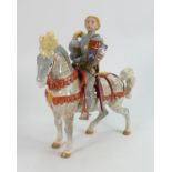 Beswick knight in armour 1145 : on dappled grey horse: the earl of Warwick.