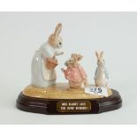Beswick Beatrix Potter tableau figure: Mrs Rabbit and the four Bunnies, limited edition boxed with