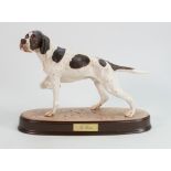 Beswick connoisseur model of The Pointer on ceramic base: