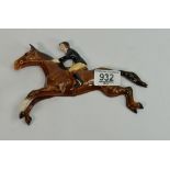 Beswick wall plaque as huntswoman on jumping horse: 1515.