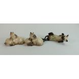 Beswick Siamese cats: to include Pair Kittens 1296, another pair kittens in different colourway