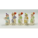 A collection of Little Lovable clown figures: including I love Beswick, all boxed. (5)