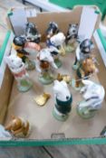 A collection of Beswick Pig Promenade figures (12)