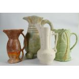 A collection of Beswick Ware Art Deco style jugs: