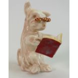 Beswick Ware comical model of a dog reading :with spectacles 831.