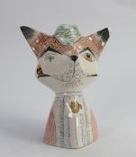 Beswick stylised fox moneybox 1761: (one ear chipped and loss to end)