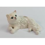 Beswick lying white persian cat 1876: