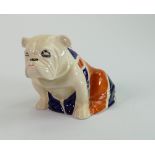 Royal Doulton small seated Union Jack bulldog: c1941, height 9,75cm.