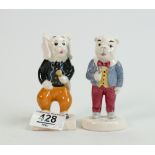 Beswick figures Pong Ping and Algy Pug: from Rupert Bear Series. (2)