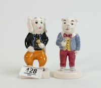 Beswick figures Pong Ping and Algy Pug: from Rupert Bear Series. (2)