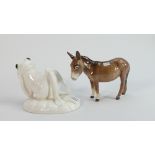 Beswick Donkey and Little likeables Frog (2):