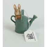 Beswick Beatrix Potter studio sculpture figure: Peter Rabbit in watering can.