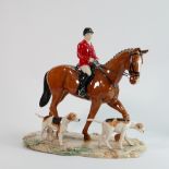 Beswick large tableau piece The Hunt: limited edition of 100, height 30cm.