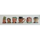 A collection of Beswick Dickensware items: including character jugs, pots, cruet etc (6)