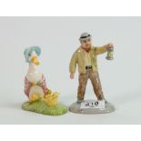 Beswick Beatrix Potter figures: Jemima and her ducklings and Farmer potatoes, both BP10A. (2)