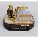 Royal Doulton Winnie the pooh tableau figure: I've Found Someone Like you with wood plinth.