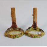 Beswick Beatrix Potter tree trunk lamp bases (2)