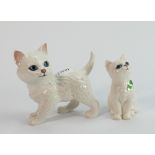 Beswick white Persian Kittens: models 1885 & 1886. (2)