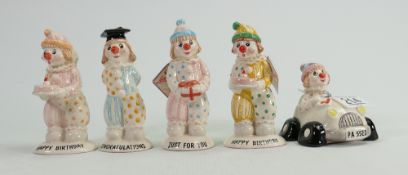 Beswick collection of little lovable clown figures: (5)