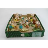 A collection of Beswick kitty Macbride figures: comprising The Ring 2565, A Double act 2527, 2 x