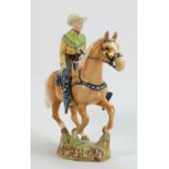 Beswick Cowboy on galloping palomino horse 1377: (legs and ears restored)