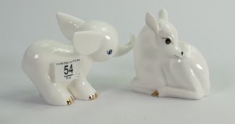 Beswick little likables Fawn and baby elephant (2):