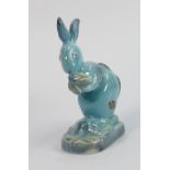 Beswick blue glazed Rabbit: Beswick model of a seated Rabbit 316.
